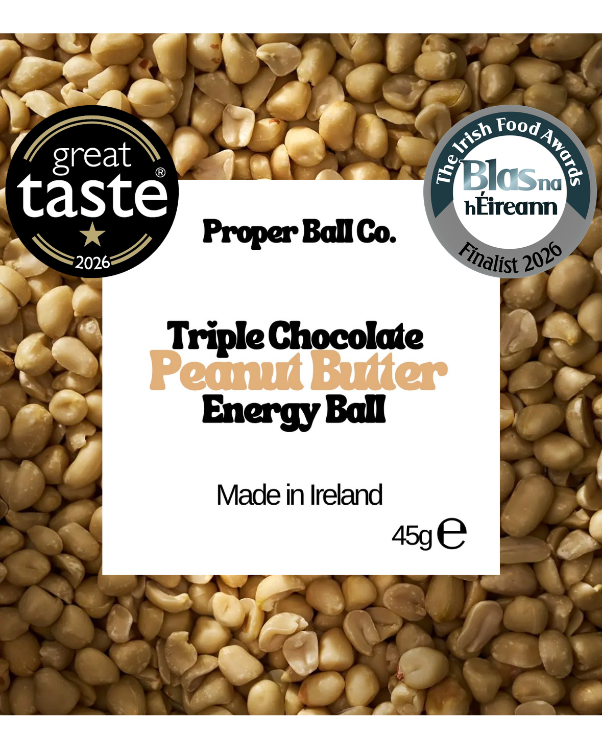 Triple Chocolate Peanut Butter Energy Ball - 16x45g Box