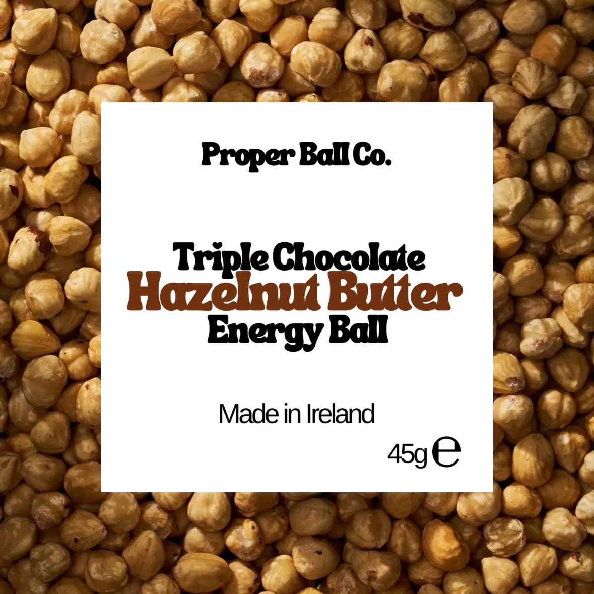 Milk Chocolate Hazelnut Butter Energy Ball - 16x45g Box